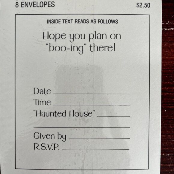 Vintage Halloween Party Invites with Cute Black Cat and Jackolantern - Picture 3 of 3